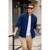 image:imageCOOFANDY Mens Fleece Jacket Zip Up Lightweight Sweater Jackets Casual Warm with Pockets for Home Office HikingBlue