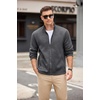 image:imageCOOFANDY Mens Fleece Jacket Zip Up Lightweight Sweater Jackets Casual Warm with Pockets for Home Office HikingDark Gray