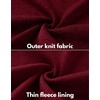 image:imageCOOFANDY Mens Fleece Jacket Zip Up Lightweight Sweater Jackets Casual Warm with Pockets for Home Office HikingRed
