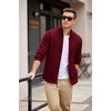 image:imageCOOFANDY Mens Fleece Jacket Zip Up Lightweight Sweater Jackets Casual Warm with Pockets for Home Office HikingRed