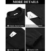 image:imageCOOFANDY Mens Fleece Jackets Full Zip Raglan Long Sleeve Lightweight Casual Outdoor Warm Jacket Coat with PocketsBlack