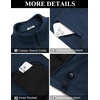 image:imageCOOFANDY Mens Fleece Jackets Full Zip Raglan Long Sleeve Lightweight Casual Outdoor Warm Jacket Coat with PocketsNavy Blue