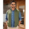 image:imageCOOFANDY Mens FullZip Polar Fleece Vest Sleeveless Jacket Casual OuterwearArmy Green