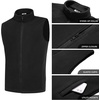 image:imageCOOFANDY Mens FullZip Polar Fleece Vest Sleeveless Jacket Casual OuterwearBlack