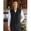 image:imageCOOFANDY Mens FullZip Polar Fleece Vest Sleeveless Jacket Casual OuterwearBlack