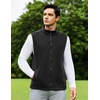 image:imageCOOFANDY Mens FullZip Polar Fleece Vest Sleeveless Jacket Casual OuterwearBlack