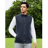 image:imageCOOFANDY Mens FullZip Polar Fleece Vest Sleeveless Jacket Casual OuterwearDark Blue