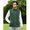 image:imageCOOFANDY Mens FullZip Polar Fleece Vest Sleeveless Jacket Casual OuterwearEvergreen