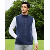 image:imageCOOFANDY Mens FullZip Polar Fleece Vest Sleeveless Jacket Casual OuterwearNavy Blue