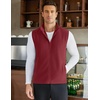 image:imageCOOFANDY Mens FullZip Polar Fleece Vest Sleeveless Jacket Casual OuterwearWine Red