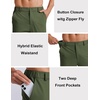 image:imageCOOFANDY Mens Golf Pants 303234 Stretch Work Dress Pants Lightweight Quick Dry Comfy Trousers with 4 PocketsArmy Green