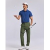 image:imageCOOFANDY Mens Golf Pants 303234 Stretch Work Dress Pants Lightweight Quick Dry Comfy Trousers with 4 PocketsArmy Green