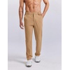 image:imageCOOFANDY Mens Golf Pants 303234 Stretch Work Dress Pants Lightweight Quick Dry Comfy Trousers with 4 PocketsKhaki