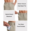 image:imageCOOFANDY Mens Golf Pants 303234 Stretch Work Dress Pants Lightweight Quick Dry Comfy Trousers with 4 PocketsLight Khaki