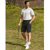 image:imageCOOFANDY Mens Golf Shorts 8 Inch Lightweight Quick Dry Casual Dress Shorts Hiking Travel Shorts with PocketsBlack
