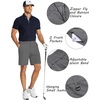 image:imageCOOFANDY Mens Golf Shorts 8 Inch Lightweight Quick Dry Casual Dress Shorts Hiking Travel Shorts with PocketsDark Grey