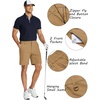 image:imageCOOFANDY Mens Golf Shorts 8 Inch Lightweight Quick Dry Casual Dress Shorts Hiking Travel Shorts with PocketsDark Khaki
