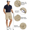 image:imageCOOFANDY Mens Golf Shorts 8 Inch Lightweight Quick Dry Casual Dress Shorts Hiking Travel Shorts with PocketsKhaki