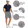 image:imageCOOFANDY Mens Golf Shorts 8 Inch Lightweight Quick Dry Casual Dress Shorts Hiking Travel Shorts with PocketsLight Grey