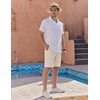 image:imageCOOFANDY Mens Golf Shorts 8 Inch Lightweight Quick Dry Casual Dress Shorts Hiking Travel Shorts with PocketsLight Khaki Brown