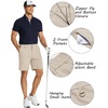 image:imageCOOFANDY Mens Golf Shorts 8 Inch Lightweight Quick Dry Casual Dress Shorts Hiking Travel Shorts with PocketsLight Khaki Brown