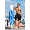 image:imageCOOFANDY Mens Hawaiian Beach Shorts Elastic Waist Drawstring Lightweight Summer Casual Shorts with PocketBlack