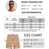 image:imageCOOFANDY Mens Hawaiian Beach Shorts Elastic Waist Drawstring Lightweight Summer Casual Shorts with PocketKhaki