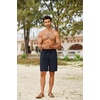 image:imageCOOFANDY Mens Hawaiian Beach Shorts Elastic Waist Drawstring Lightweight Summer Casual Shorts with PocketNavy