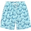 image:imageCOOFANDY Mens Hawaiian Beach Shorts Elastic Waist Drawstring Lightweight Summer Casual Shorts with PocketOcean Whale