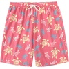 image:imageCOOFANDY Mens Hawaiian Beach Shorts Elastic Waist Drawstring Lightweight Summer Casual Shorts with PocketPastel Turtles