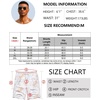 image:imageCOOFANDY Mens Hawaiian Beach Shorts Elastic Waist Drawstring Lightweight Summer Casual Shorts with PocketWhiteisland