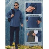 image:imageCOOFANDY Mens Hooded Softshell Jacket Waterproof Fleece Lined Windbreaker Lightweight Outdoor Hiking JacketBlue