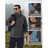 image:imageCOOFANDY Mens Hooded Softshell Jacket Waterproof Fleece Lined Windbreaker Lightweight Outdoor Hiking JacketDark Grey