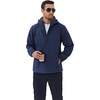 image:imageCOOFANDY Mens Hooded Softshell Jacket Waterproof Fleece Lined Windbreaker Lightweight Outdoor Hiking JacketNavy