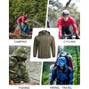 image:imageCOOFANDY Mens Light Rain Jacket with Hood Packable Waterproof Raincoat Golf Rain Gear Travel Hiking WindbreakerArmy Green