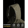 image:imageCOOFANDY Mens Light Rain Jacket with Hood Packable Waterproof Raincoat Golf Rain Gear Travel Hiking WindbreakerArmy Green