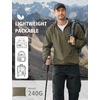 image:imageCOOFANDY Mens Light Rain Jacket with Hood Packable Waterproof Raincoat Golf Rain Gear Travel Hiking WindbreakerArmy Green