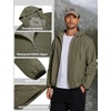 image:imageCOOFANDY Mens Light Rain Jacket with Hood Packable Waterproof Raincoat Golf Rain Gear Travel Hiking WindbreakerArmy Green