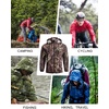 image:imageCOOFANDY Mens Light Rain Jacket with Hood Packable Waterproof Raincoat Golf Rain Gear Travel Hiking WindbreakerCamo Woodland