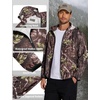 image:imageCOOFANDY Mens Light Rain Jacket with Hood Packable Waterproof Raincoat Golf Rain Gear Travel Hiking WindbreakerCamo Woodland