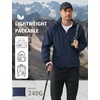 image:imageCOOFANDY Mens Light Rain Jacket with Hood Packable Waterproof Raincoat Golf Rain Gear Travel Hiking WindbreakerDark Blue