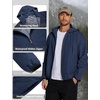 image:imageCOOFANDY Mens Light Rain Jacket with Hood Packable Waterproof Raincoat Golf Rain Gear Travel Hiking WindbreakerDark Blue