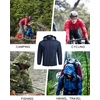 image:imageCOOFANDY Mens Light Rain Jacket with Hood Packable Waterproof Raincoat Golf Rain Gear Travel Hiking WindbreakerDark Blue