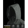 image:imageCOOFANDY Mens Light Rain Jacket with Hood Packable Waterproof Raincoat Golf Rain Gear Travel Hiking WindbreakerDark Gray