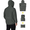 image:imageCOOFANDY Mens Light Rain Jacket with Hood Packable Waterproof Raincoat Golf Rain Gear Travel Hiking WindbreakerDark Gray