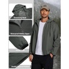 image:imageCOOFANDY Mens Light Rain Jacket with Hood Packable Waterproof Raincoat Golf Rain Gear Travel Hiking WindbreakerDark Gray