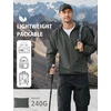 image:imageCOOFANDY Mens Light Rain Jacket with Hood Packable Waterproof Raincoat Golf Rain Gear Travel Hiking WindbreakerDark Gray