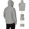 image:imageCOOFANDY Mens Light Rain Jacket with Hood Packable Waterproof Raincoat Golf Rain Gear Travel Hiking WindbreakerGray
