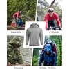 image:imageCOOFANDY Mens Light Rain Jacket with Hood Packable Waterproof Raincoat Golf Rain Gear Travel Hiking WindbreakerGray