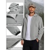 image:imageCOOFANDY Mens Light Rain Jacket with Hood Packable Waterproof Raincoat Golf Rain Gear Travel Hiking WindbreakerGray